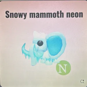 adopt me snowy mammoth