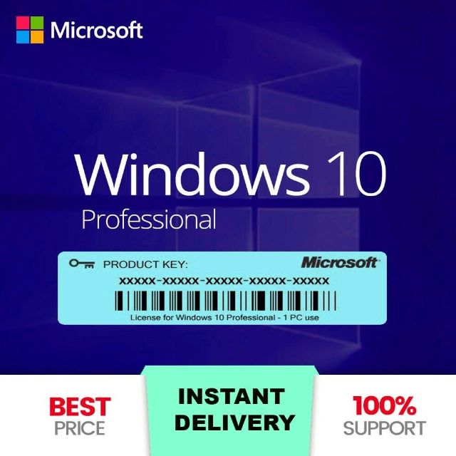 Windows 10 Pro 32 / 64 Bit Genuine License Activation Key - Other Gift ...