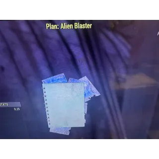 Alien blaster plan