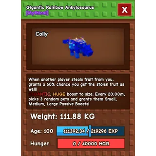 Colossal rbh ankylosaurus