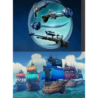 Sea of thieves blue Obsitian （Includes weapons）