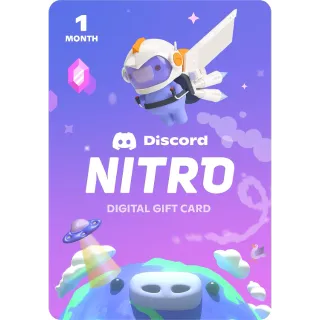 1-Month Discord Nitro Basic Subscription [Digital Code]