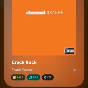 SOUNDMAP Frank ocean Crack Rock shiny