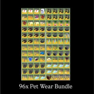 96x Pet Wear Bundle