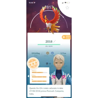 Pokemon GO HO-OH 2018