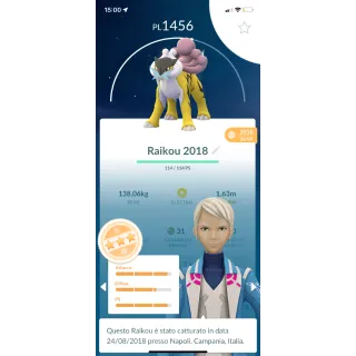 Pokemon GO Raikou 2018