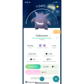 Shiny GENGAR 2020 CD - Pokemon go