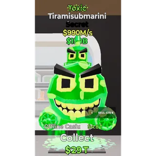 Fortnite Steal The Brainrot Toxic Tiramisubmarini