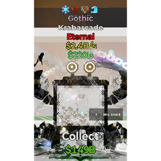 Fortnite Steal The Brainrot Gothic Krabarcade 4 traits 2.4B/s