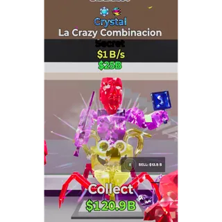 Fortnite Steal The Brainrot Crystal La Crazy Combinacion 2 traits 1B/s