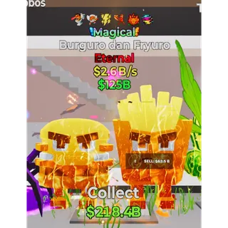 Fortnite Steal The Brainrot Magical Burguro dan Fryuro 6 traits 2.6B/s