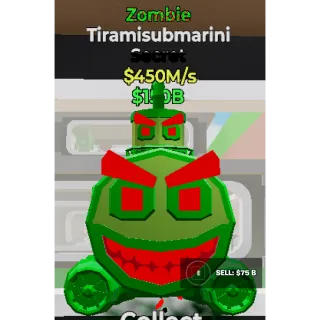 Fortnite Steal The Brainrot Zombie Tiramisubmarini Zombie