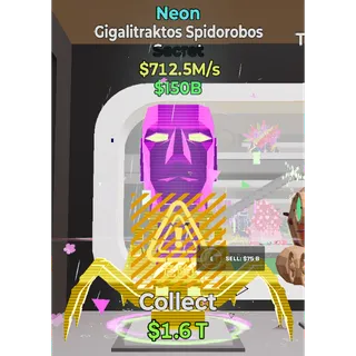 Fortnite Steal The Brainrot Neon Gigalitraktos Spidorobos