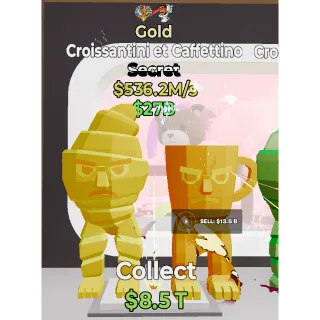 Fortnite Steal The Brainrot Gold Croissantini et Caffettino traited 536.2B/s