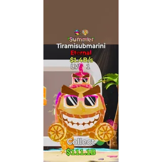 Fortnite Steal The Brainrot Summer Tiramisubmarini 2 traits