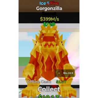 Fortnite Steal The Brainrot Ice & Fire Gorgonzilla 399M/s