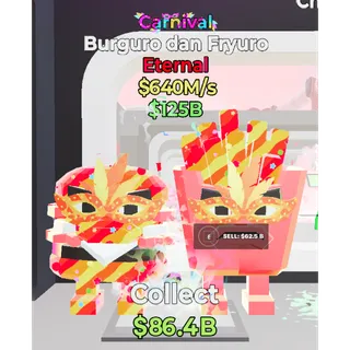 Fortnite Steal The Brainrot Carnival Burguro dan Fryuro