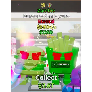 Fortnite Steal The Brainrot Zombie Burguro dan Fryuro 2 traits
