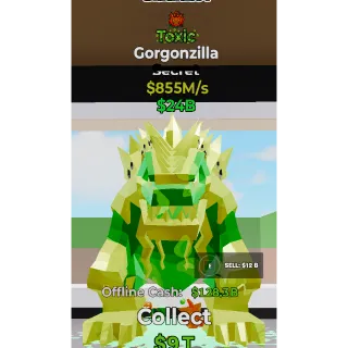 Fortnite Steal The Brainrot Toxic Gorgonzilla traited 855M/s