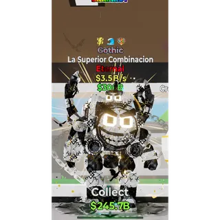 Fortnite Steal The Brainrot Gothic La Superior Combinacion 3 traits 3.5B/s