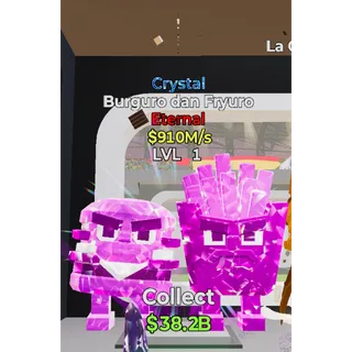 Fortnite Steal The Brainrot Crystal Burguro dan Fryuro