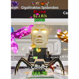 Fortnite Steal The Brainrot Gigalitraktos Spidorobos 4 traits 1.1B/s