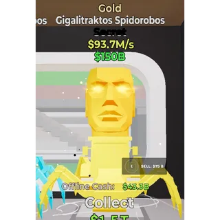 Fortnite Steal The Brainrot Gold Gigalitraktos Spidorobos 