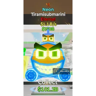 Fortnite Steal The Brainrot Neon Tiramisubmarini 1 trait 1.1B/s