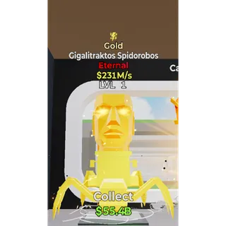 Fortnite Steal The Brainrot Gold Gigalitraktos Spidorobos 1 trait