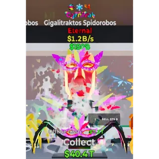 Fortnite Steal The Brainrot Carnival Gigalitraktos Spidorobos 3 traits 1.2B/s