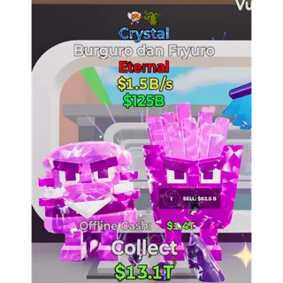 Fortnite Steal The Brainrot Crystal Burguro dan Fryuro 2 traits 1.5B/s
