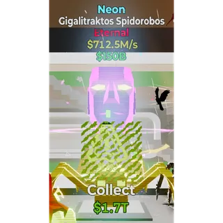 Fortnite Steal The Brainrot Neon Gigalitraktos Spidorobos