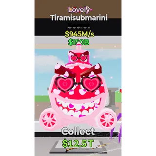 Fortnite Steal The Brainrot Lovely Tiramisubmarini