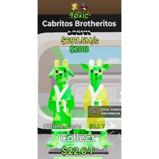 Fortnite Steal The Brainrot Toxic Cabritos Brotheritos traited 697.5M/s