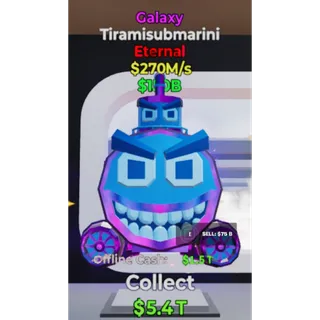 Fortnite Steal The Brainrot Galaxy Tiramisubmarini