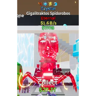 Fortnite Steal The Brainrot Crystal Gigalitraktos Spidorobos 4 traits 1.6B/s