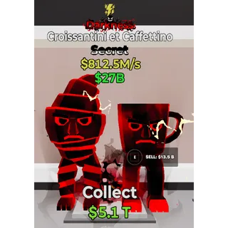 Fortnite Steal The Brainrot Darkness Croissantini et Caffettino 1 trait