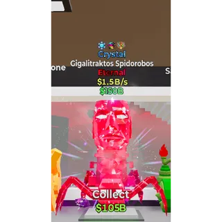 Fortnite Steal The Brainrot Crystal Gigalitraktos Spidorobos 3 traits 1.5B/s
