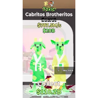 Fortnite Steal The Brainrot Toxic Cabritos Brotheritos 787.5M/s