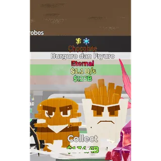 Fortnite Steal The Brainrot Chocolate Burguro dan Fryuro 2 traits 1.1B/s