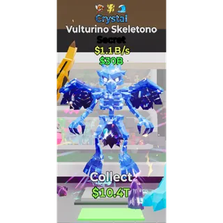 Fortnite Steal The Brainrot Crystal Vulturino Skeletono 3 traits 1.1B/s