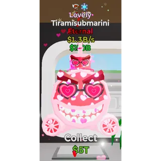 Fortnite Steal The Brainrot Lovely Tiramisubmarini 2 traits 1.3B/s