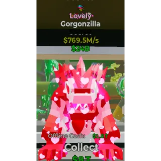 Fortnite Steal The Brainrot Lovely Gorgonzilla traited 769.5M/s