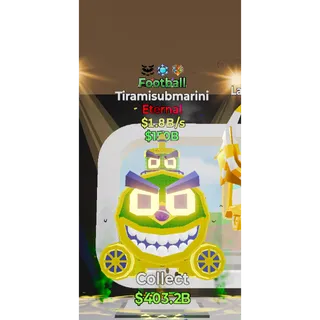 Fortnite Steal The Brainrot Football Tiramisubmarini 3 traits 1.8B/s