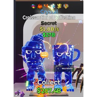 Fortnite Steal The Brainrot Crystal Croissantini et Caffettino 6 traits 1.8B/s