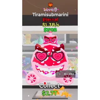Fortnite Steal The Brainrot Lovely Tiramisubmarini 1 trait 1.3B/s