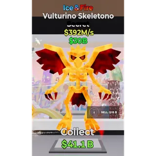 Fortnite Steal The Brainrot Ice & Fire Vulturino Skeletono