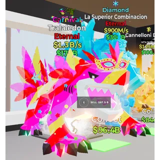 Fortnite Steal The Brainrot Carnival Tralaledon 2 traits 1.3B/s