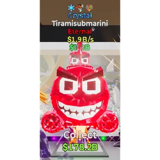 Fortnite Steal The Brainrot Crystal Tiramisubmarini 3 traits 1.9B/s