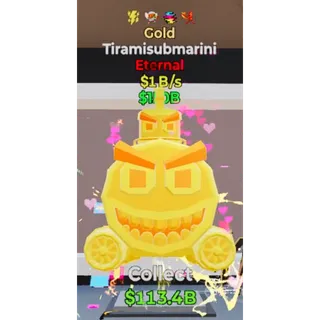 Fortnite Steal The Brainrot Gold Tiramisubmarini 1B/s